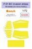 Omask 80085 P-51 B/C invasion stripes 18 inches (for Arma Hobby) 1/72